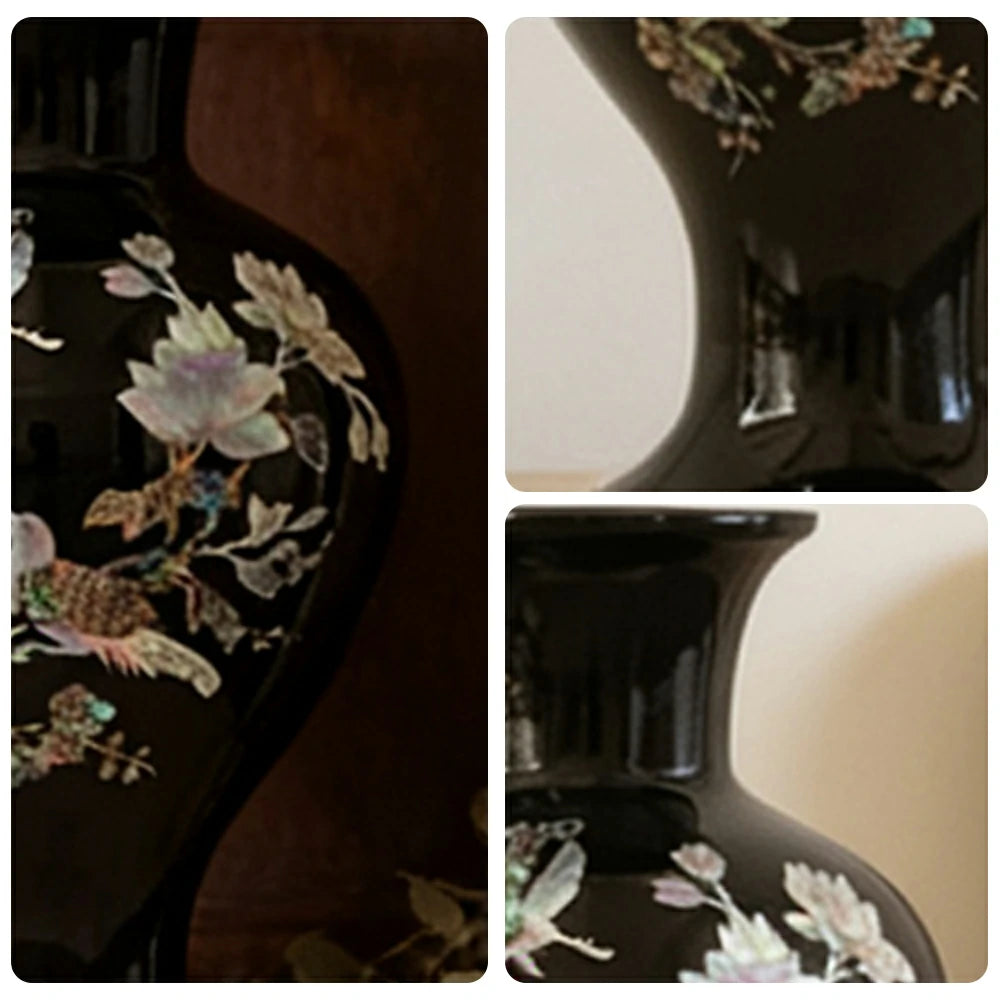 LIVARA Ceramic Vase Ornament Water-Propagation Ready Artistic Display Matte Ceramic Handcrafted Stone-Texture Design