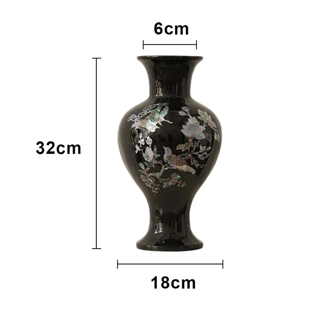 LIVARA Ceramic Vase Ornament Water-Propagation Ready Artistic Display Matte Ceramic Handcrafted Stone-Texture Design