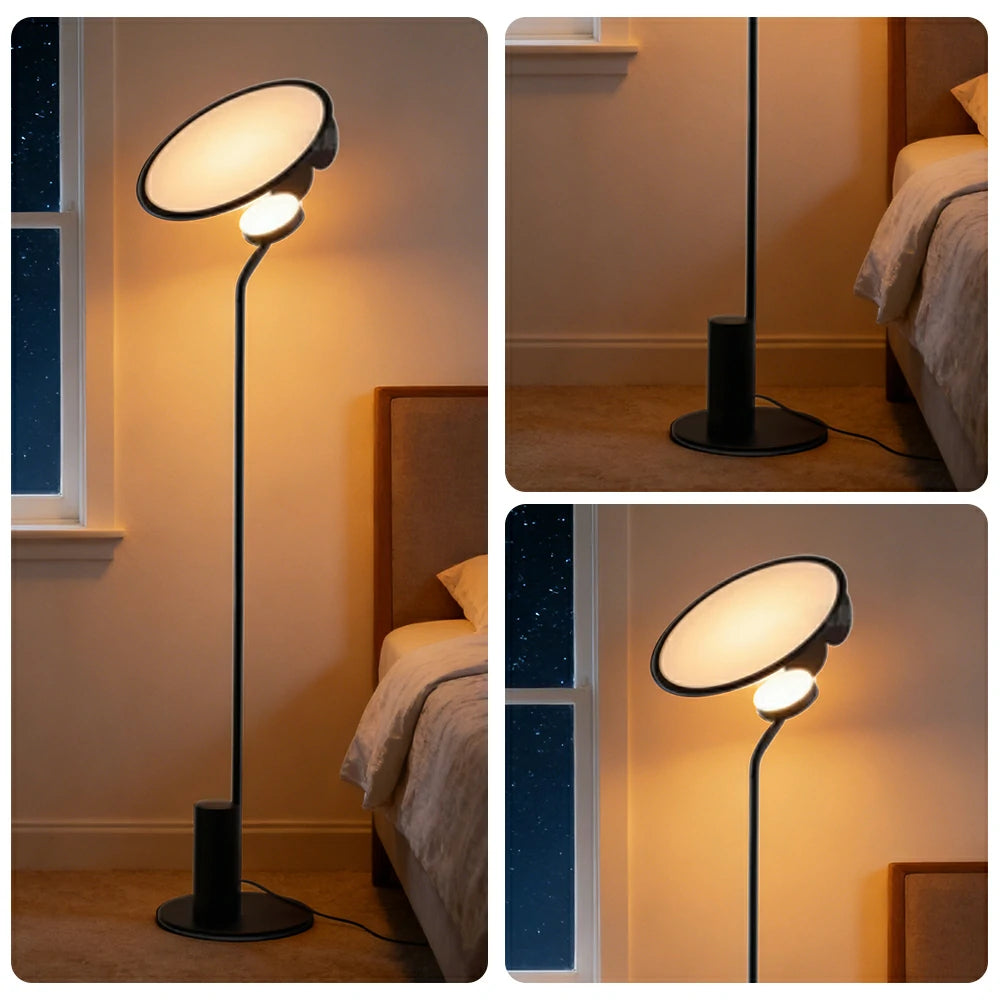 LIVARA XS-8 Floor Lamp with Soft Ambient Lighting Iron Frame and Stable Base for Modern Home Decor