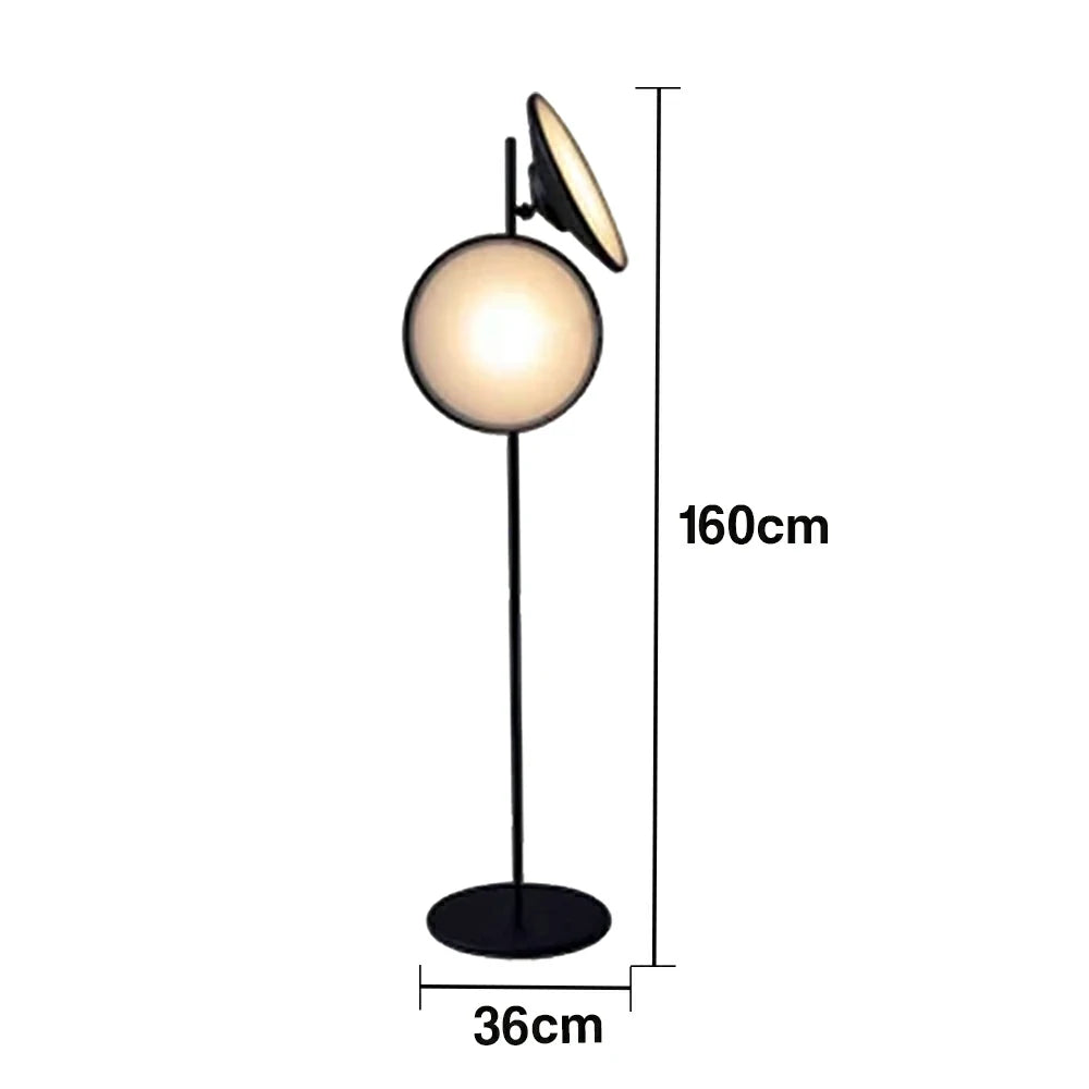 LIVARA XS-9 Floor Lamp with Soft Ambient Lighting Iron Frame and Stable Base for Modern Home Decor