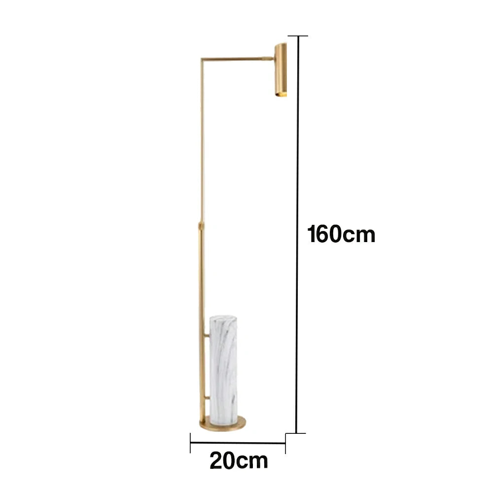LIVARA XS-11 Floor Lamp with Soft Ambient Lighting Iron Frame and Stable Base for Modern Home Decor