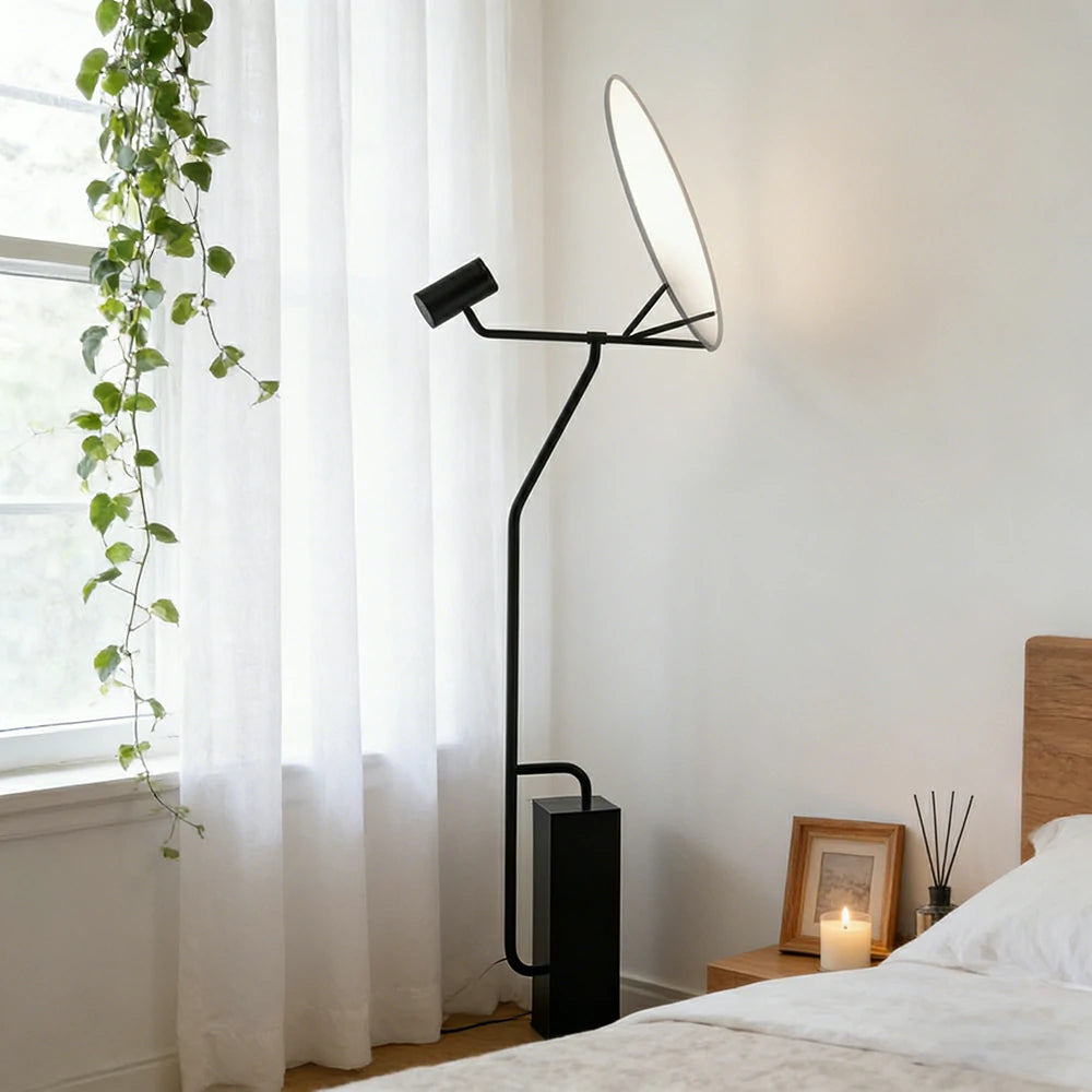 LIVARA XS-12 Floor Lamp with Soft Ambient Lighting Iron Frame and Stable Base for Modern Home Decor