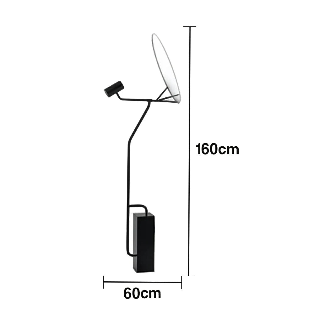 LIVARA XS-12 Floor Lamp with Soft Ambient Lighting Iron Frame and Stable Base for Modern Home Decor