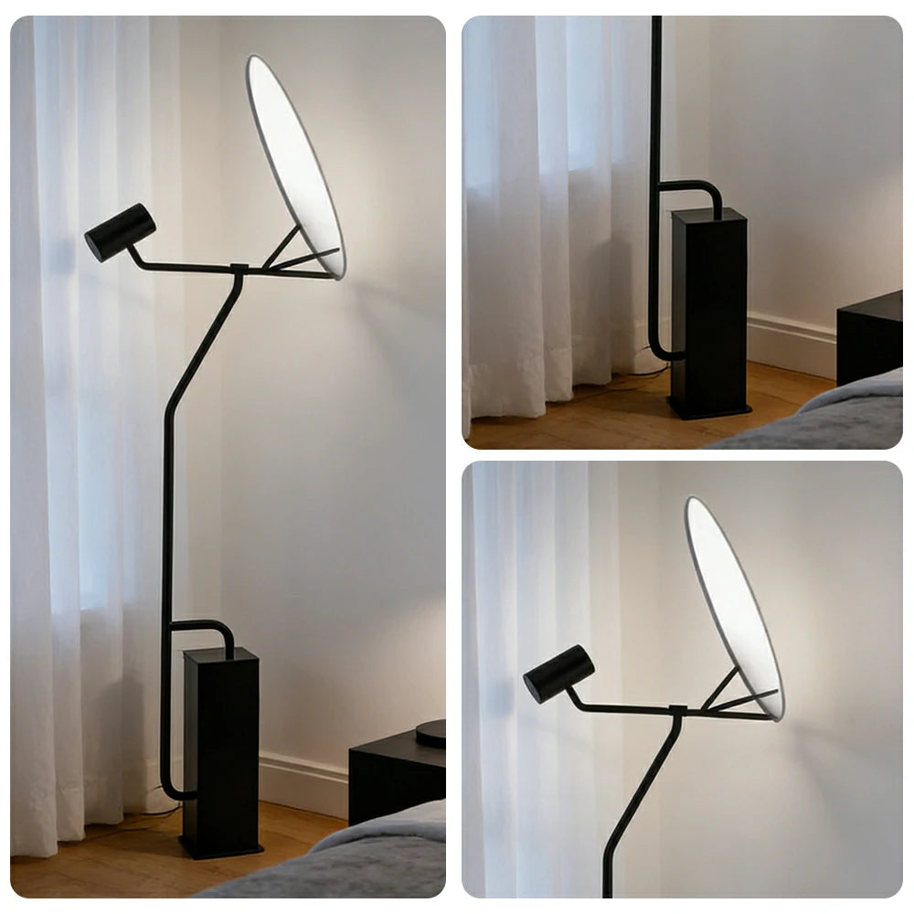 LIVARA XS-12 Floor Lamp with Soft Ambient Lighting Iron Frame and Stable Base for Modern Home Decor