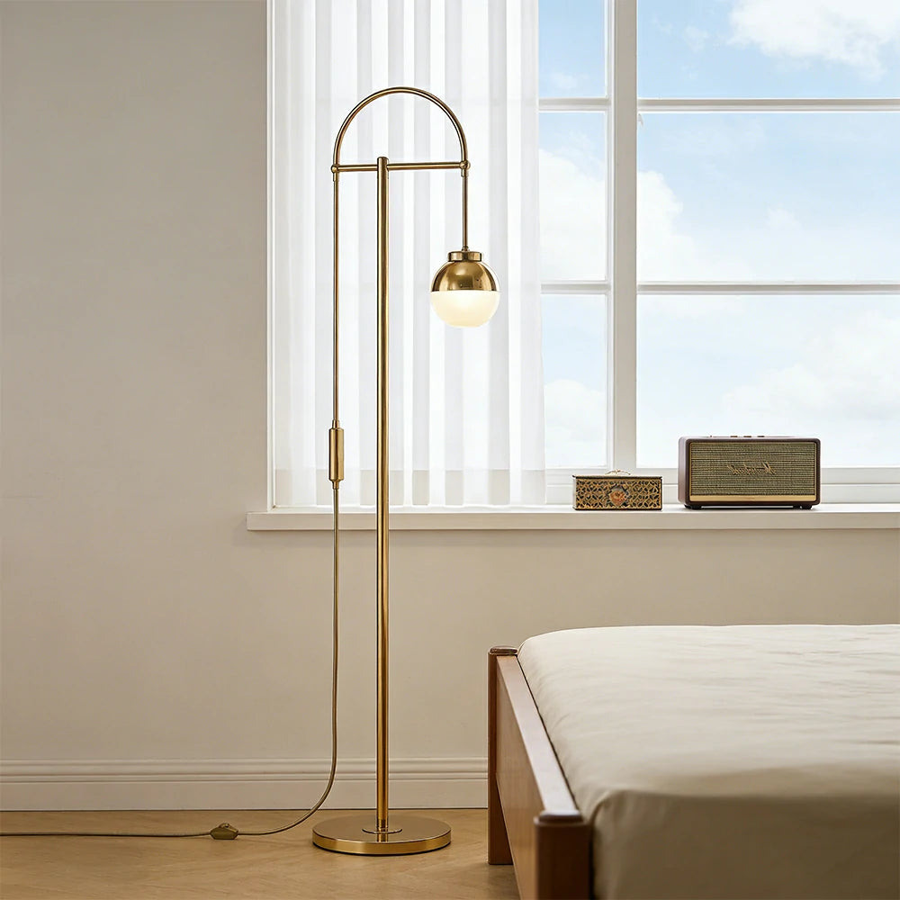 LIVARA XS-13 Floor Lamp with Soft Ambient Lighting Iron Frame and Stable Base for Modern Home Decor