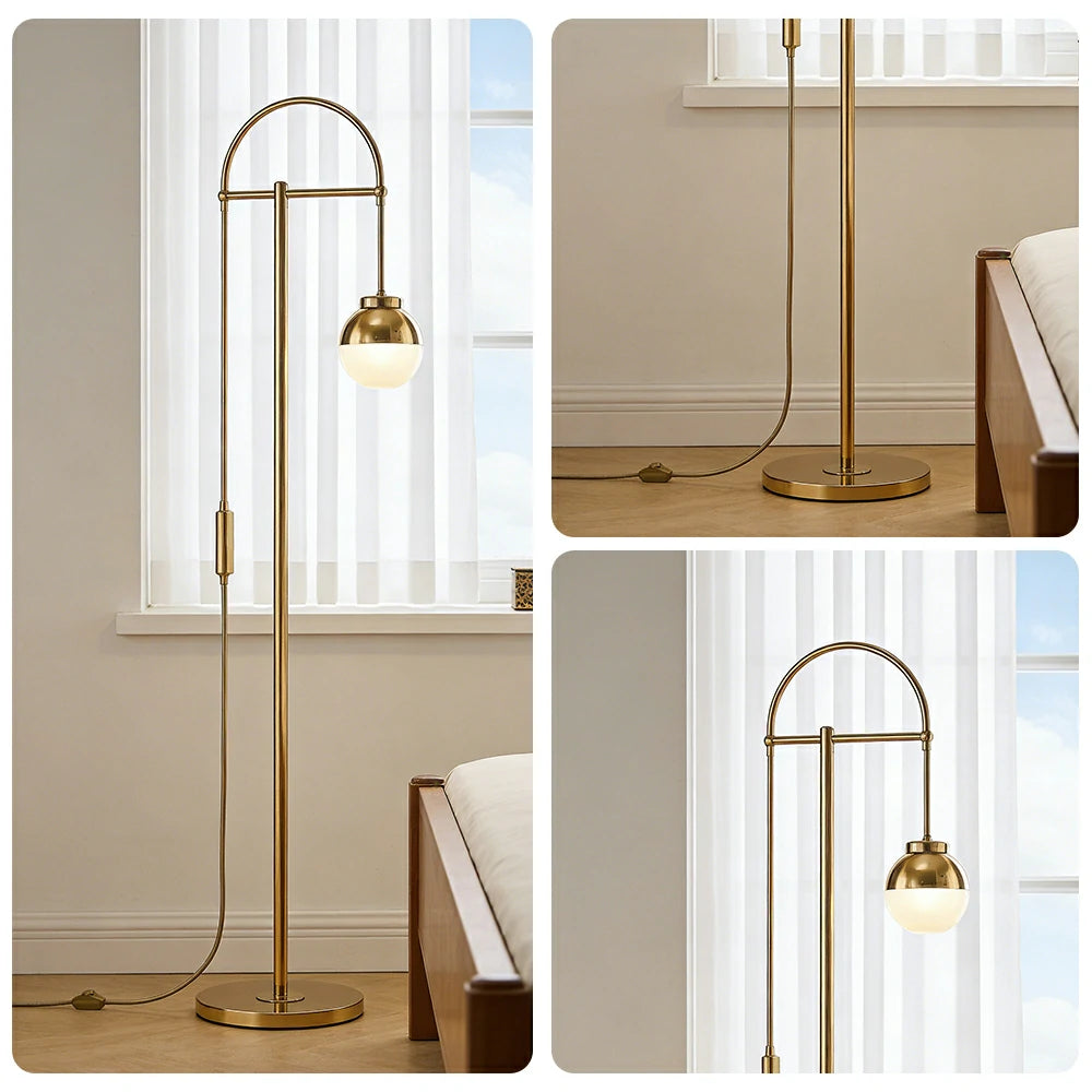 LIVARA XS-13 Floor Lamp with Soft Ambient Lighting Iron Frame and Stable Base for Modern Home Decor
