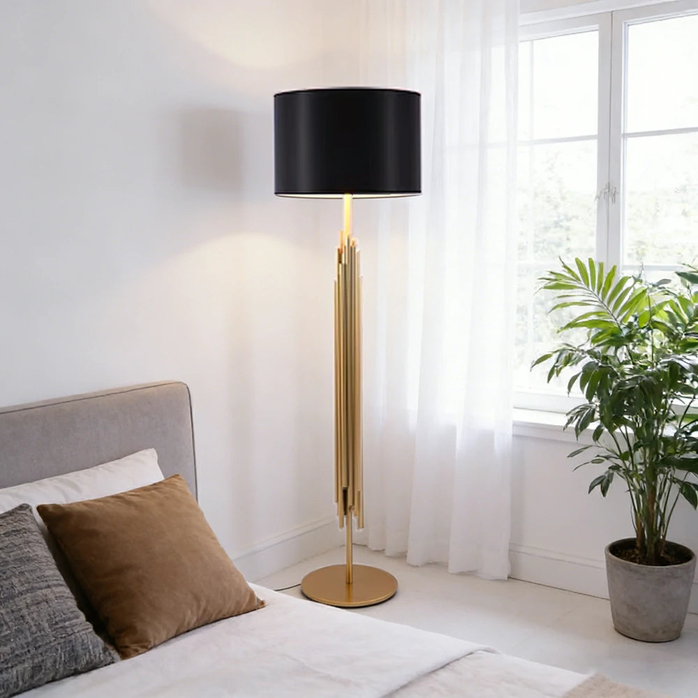LIVARA XS-15 Floor Lamp with Soft Ambient Lighting Iron Frame and Stable Base for Modern Home Decor