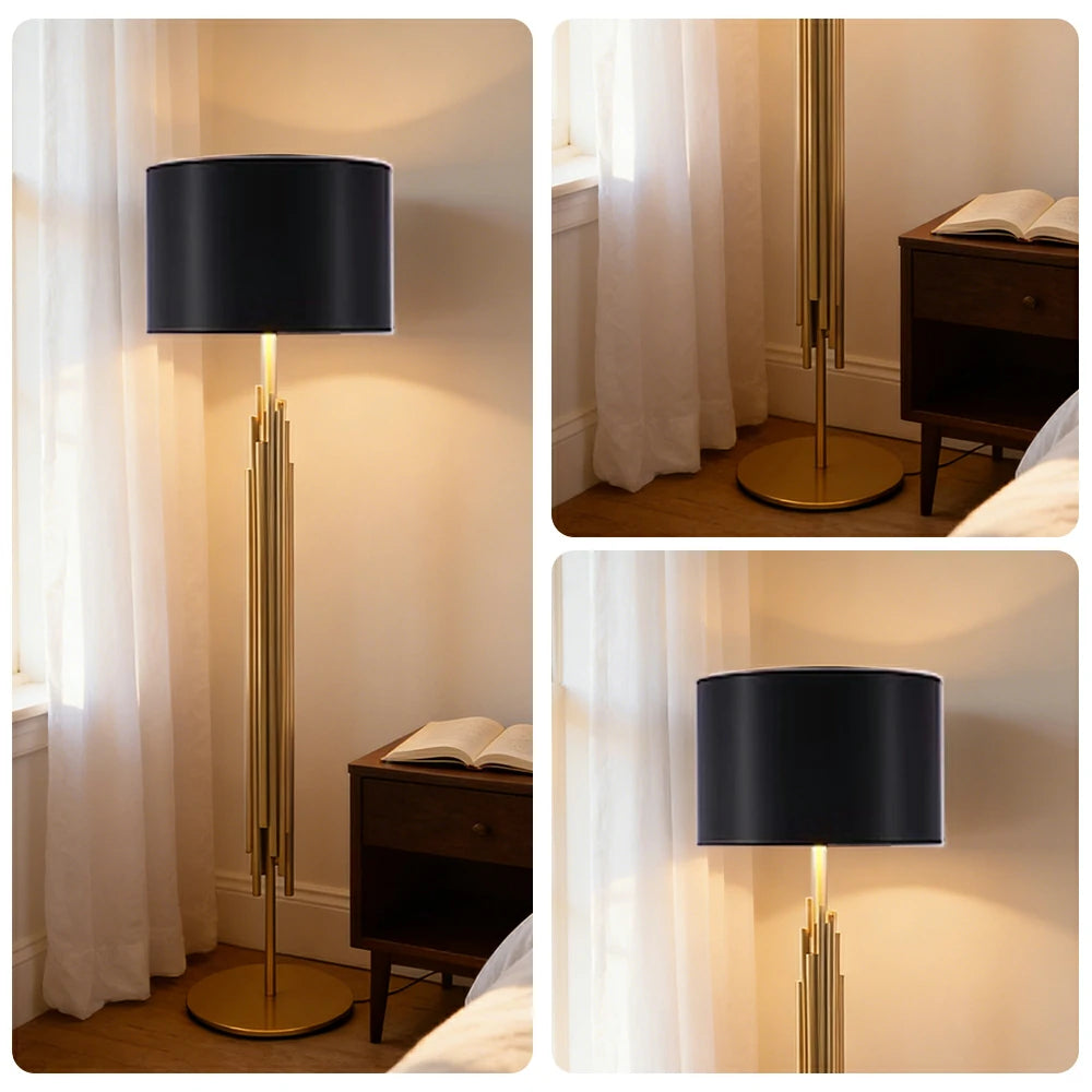 LIVARA XS-15 Floor Lamp with Soft Ambient Lighting Iron Frame and Stable Base for Modern Home Decor