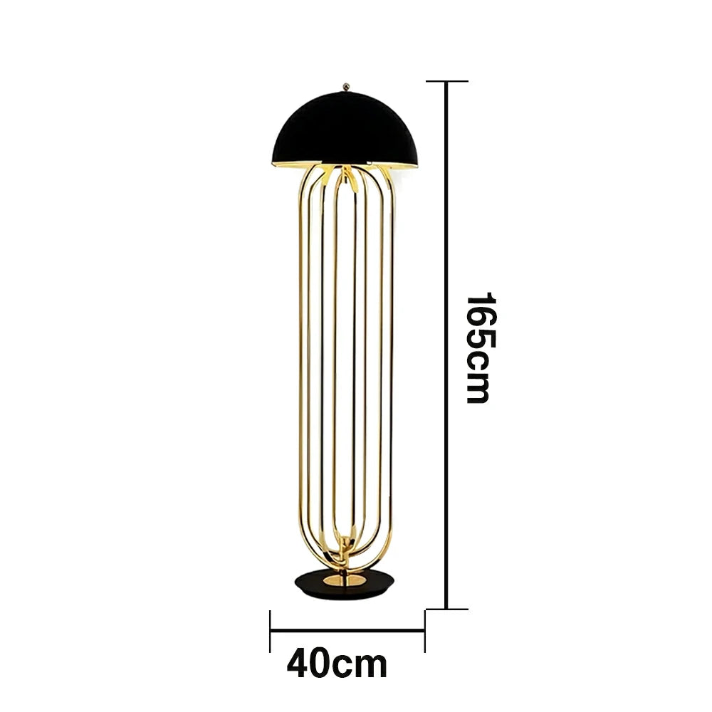 LIVARA Floor Lamp Modern Sculptural Design Durable Metal Frame Stable Base Lighting with Warm Ambient Glow