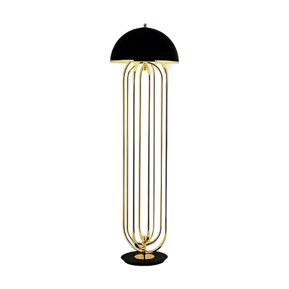 LIVARA Floor Lamp Modern Sculptural Design Durable Metal Frame Stable Base Lighting with Warm Ambient Glow