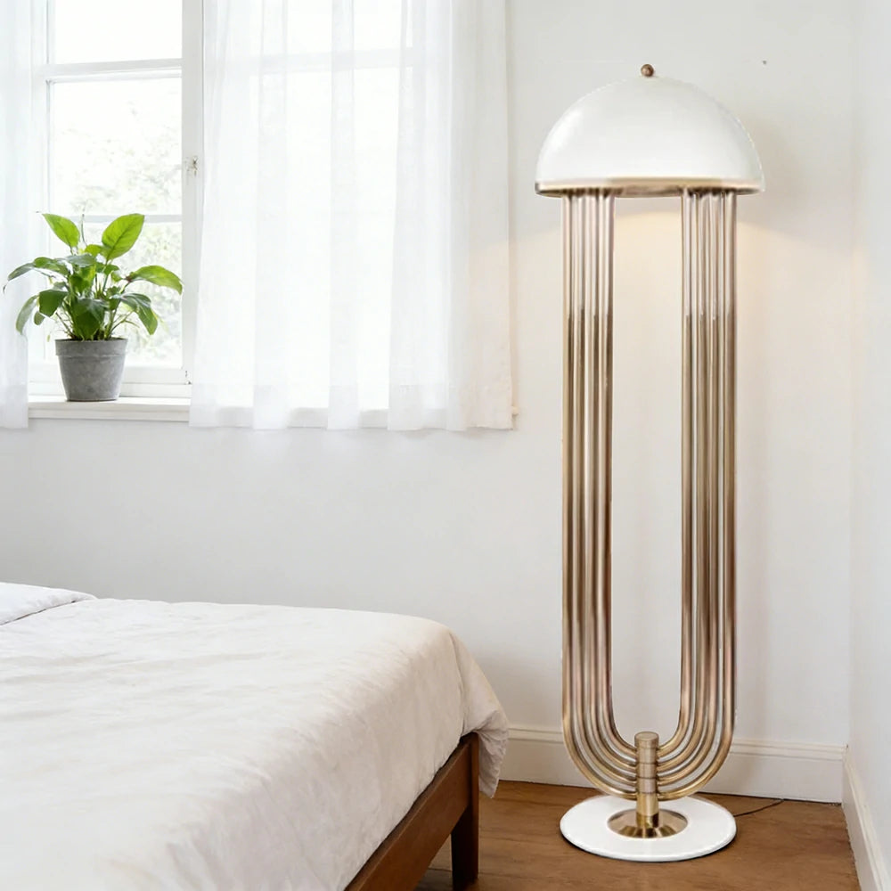 LIVARA XS-18 Floor Lamp with Soft Ambient Lighting Iron Frame and Stable Base for Modern Home Decor