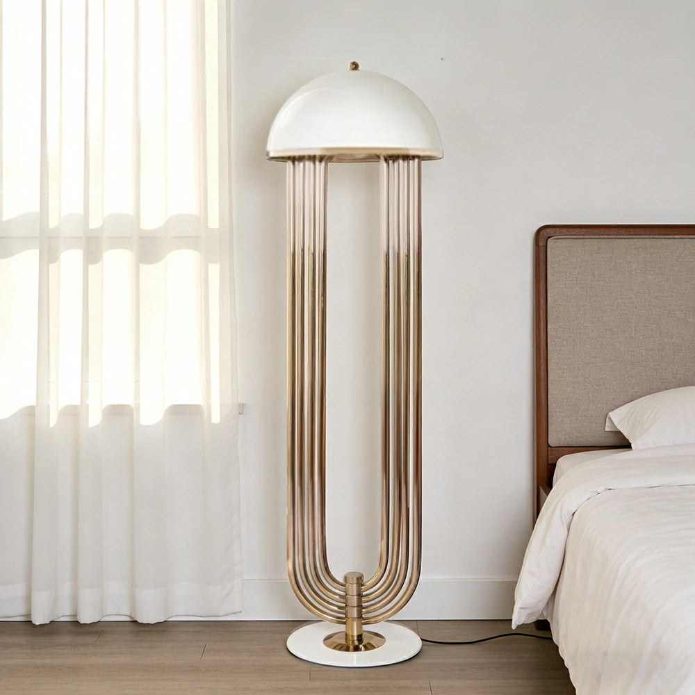 LIVARA XS-18 Floor Lamp with Soft Ambient Lighting Iron Frame and Stable Base for Modern Home Decor