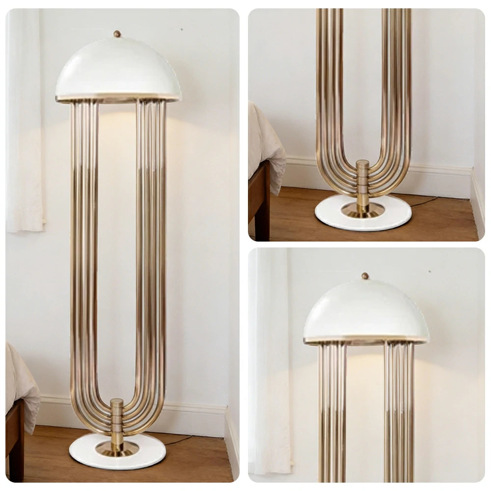 LIVARA XS-18 Floor Lamp with Soft Ambient Lighting Iron Frame and Stable Base for Modern Home Decor