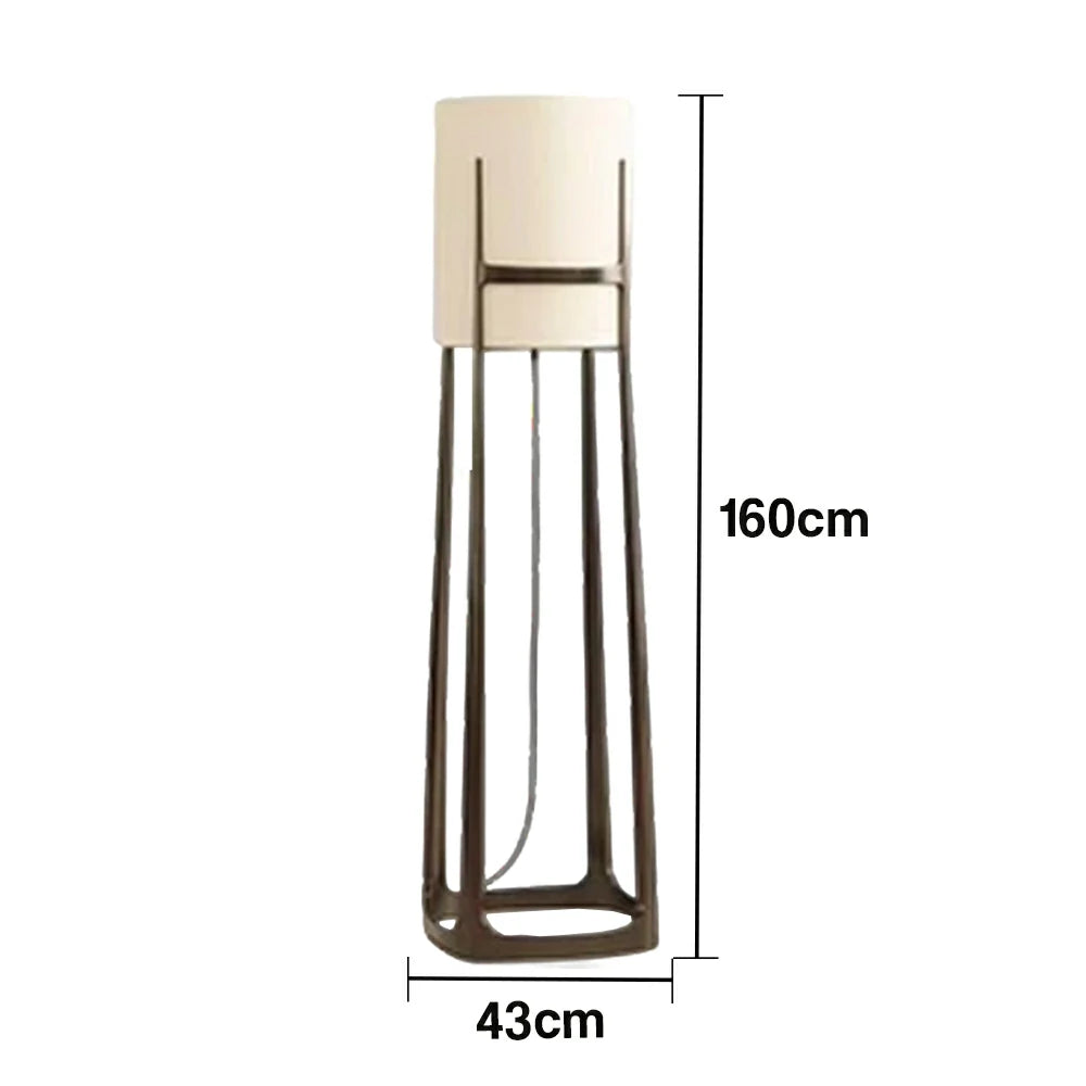 LIVARA XS-19 Floor Lamp with Soft Ambient Lighting Iron Frame and Stable Base for Modern Home Decor