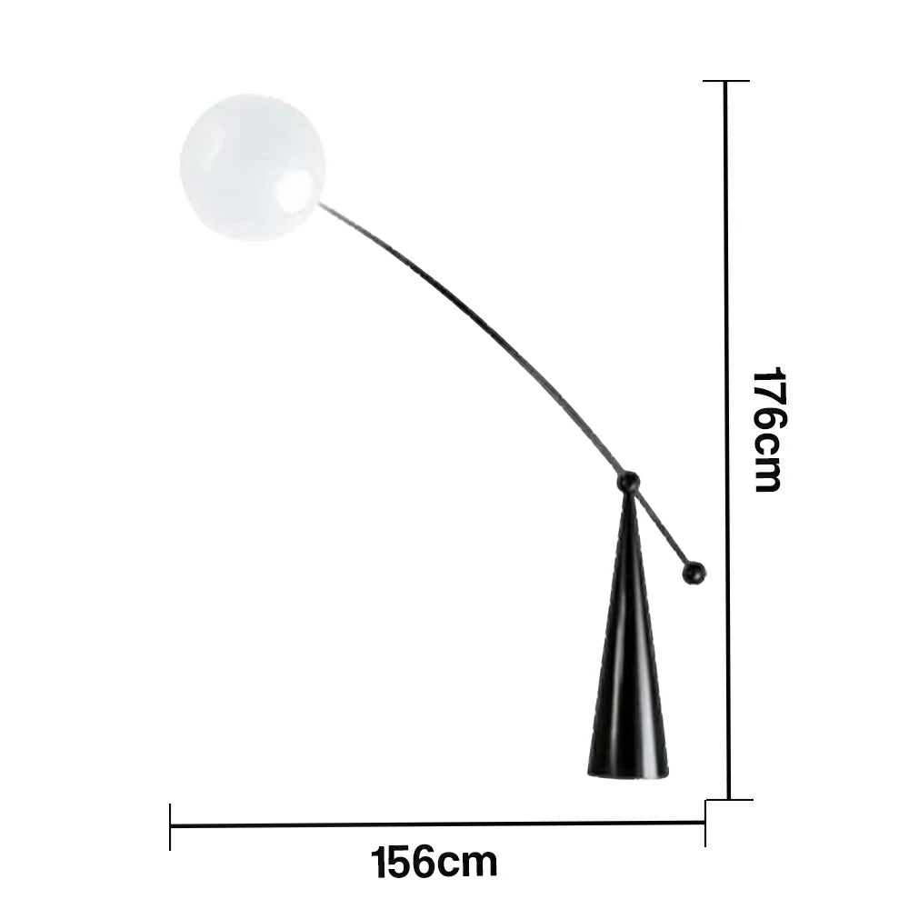 LIVARA XS-20 Floor Lamp with Soft Ambient Lighting Iron Frame and Stable Base for Modern Home Decor