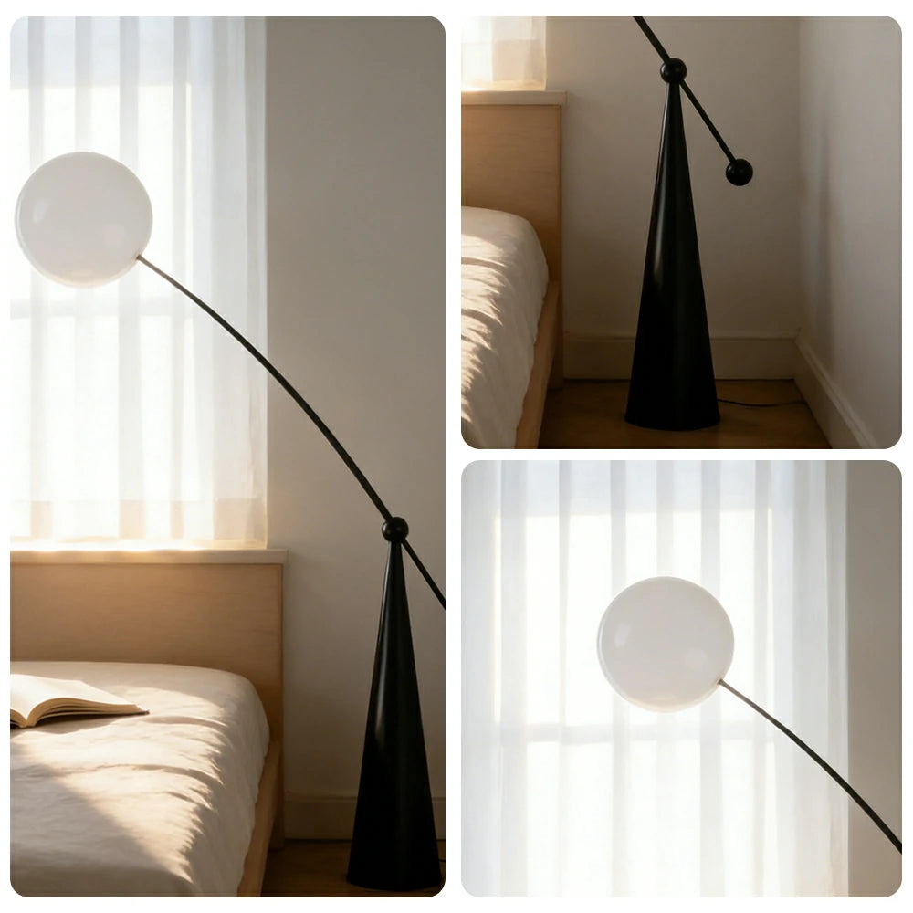 LIVARA XS-20 Floor Lamp with Soft Ambient Lighting Iron Frame and Stable Base for Modern Home Decor