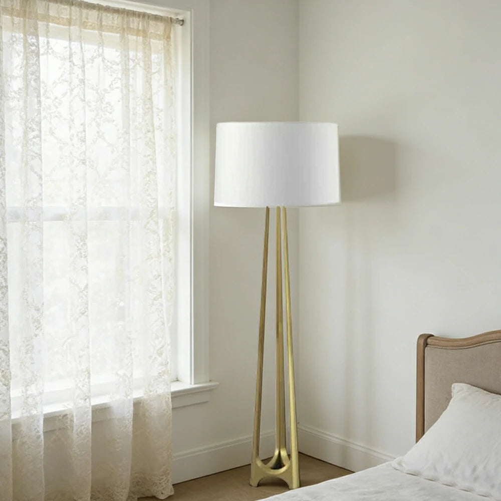 LIVARA XS-21 Floor Lamp with Soft Ambient Lighting Iron Frame and Stable Base for Modern Home Decor