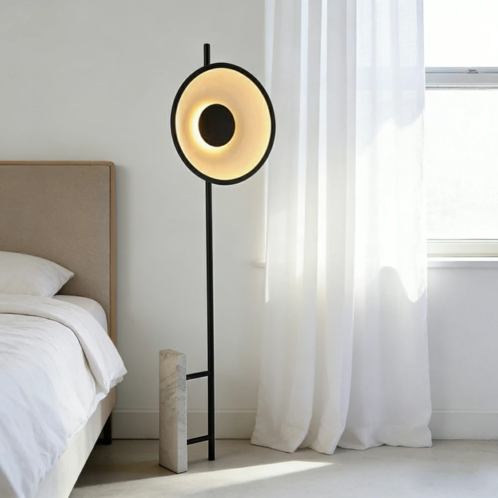 LIVARA XS-22 Floor Lamp with Soft Ambient Lighting Iron Frame and Stable Base for Modern Home Decor