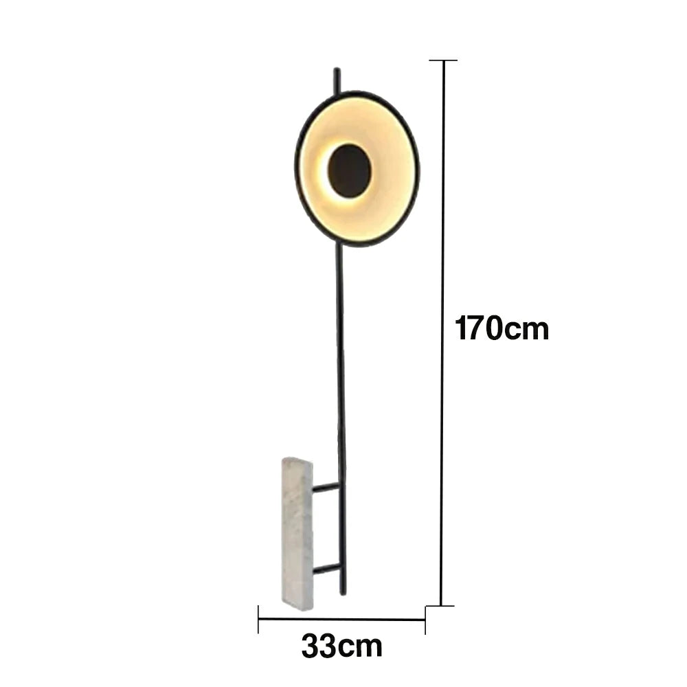 LIVARA XS-22 Floor Lamp with Soft Ambient Lighting Iron Frame and Stable Base for Modern Home Decor