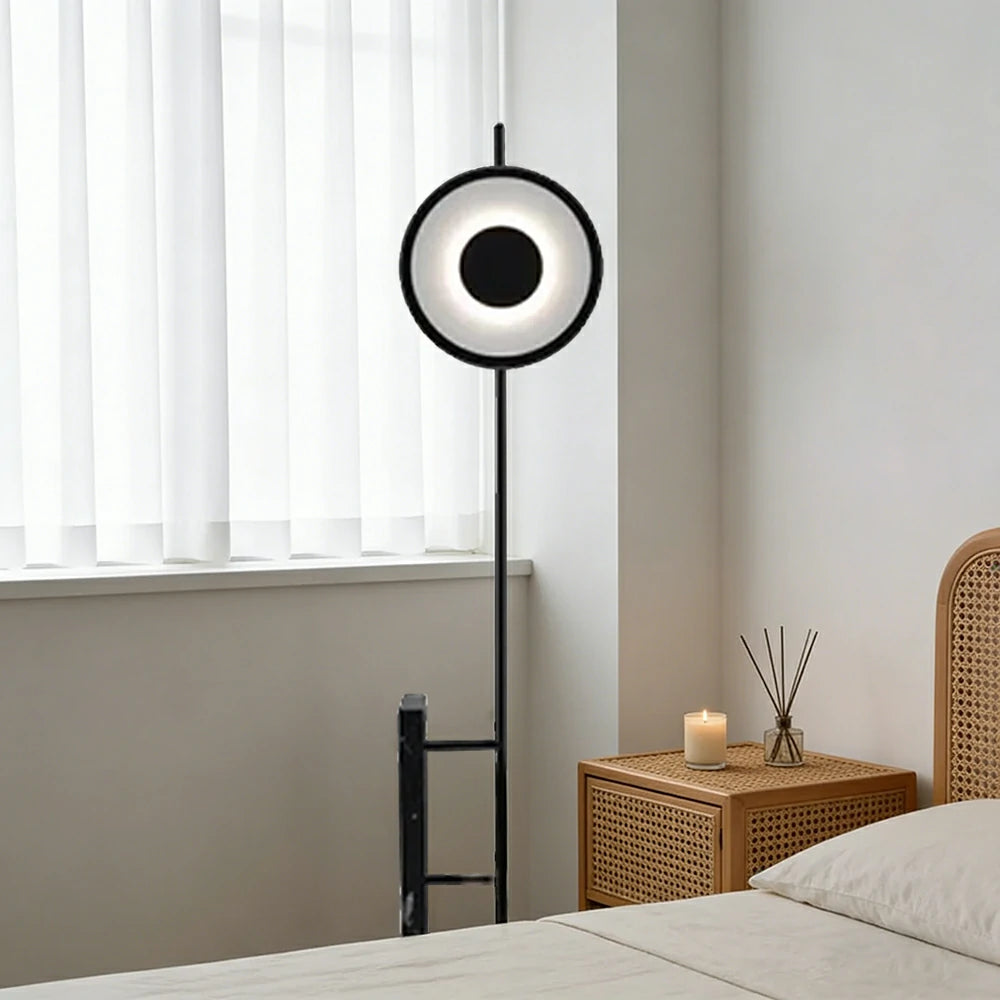 LIVARA XS-23 Floor Lamp with Soft Ambient Lighting Iron Frame and Stable Base for Modern Home Decor