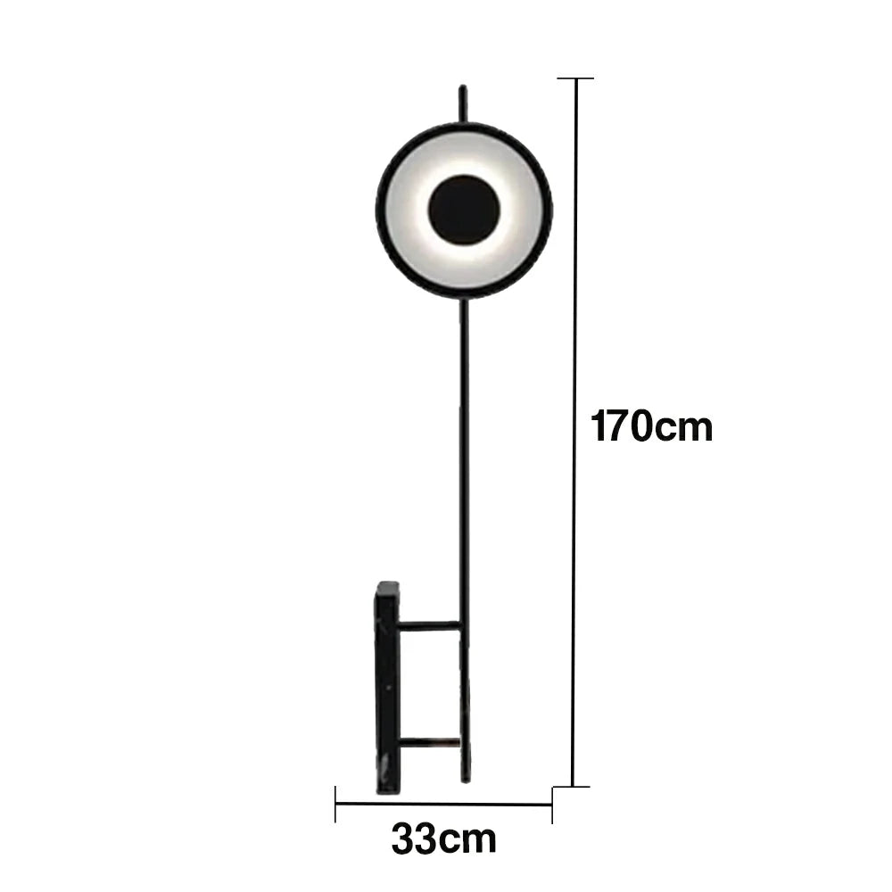LIVARA XS-23 Floor Lamp with Soft Ambient Lighting Iron Frame and Stable Base for Modern Home Decor