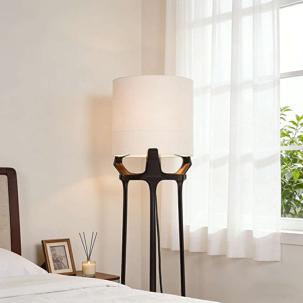 LIVARA XS-25 Floor Lamp with Soft Ambient Lighting Iron Frame and Stable Base for Modern Home Decor