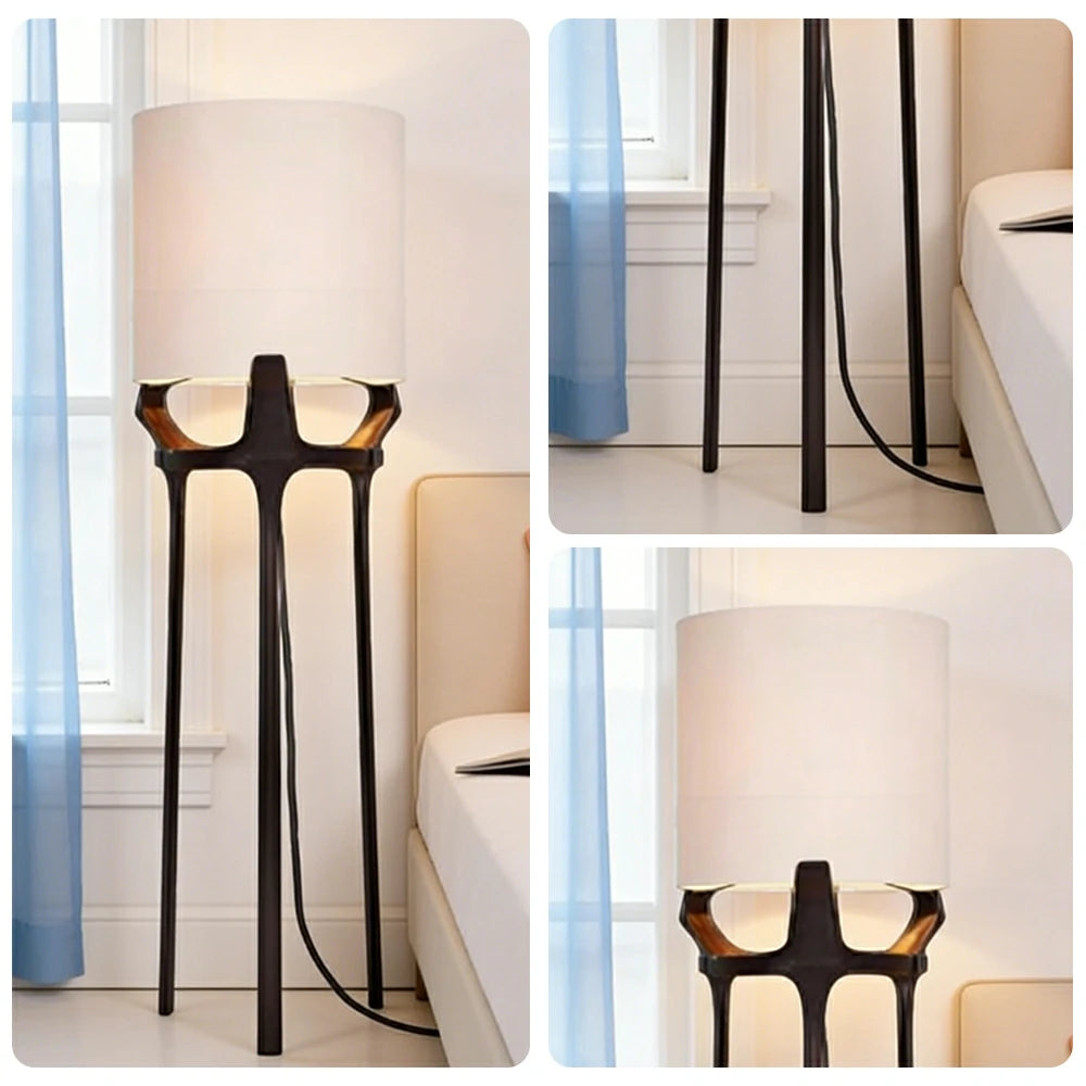 LIVARA XS-25 Floor Lamp with Soft Ambient Lighting Iron Frame and Stable Base for Modern Home Decor
