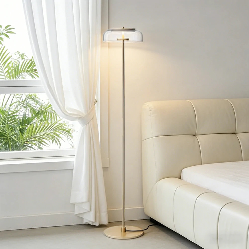 LIVARA XS-26 Floor Lamp with Soft Ambient Lighting Iron Frame and Stable Base for Modern Home Decor