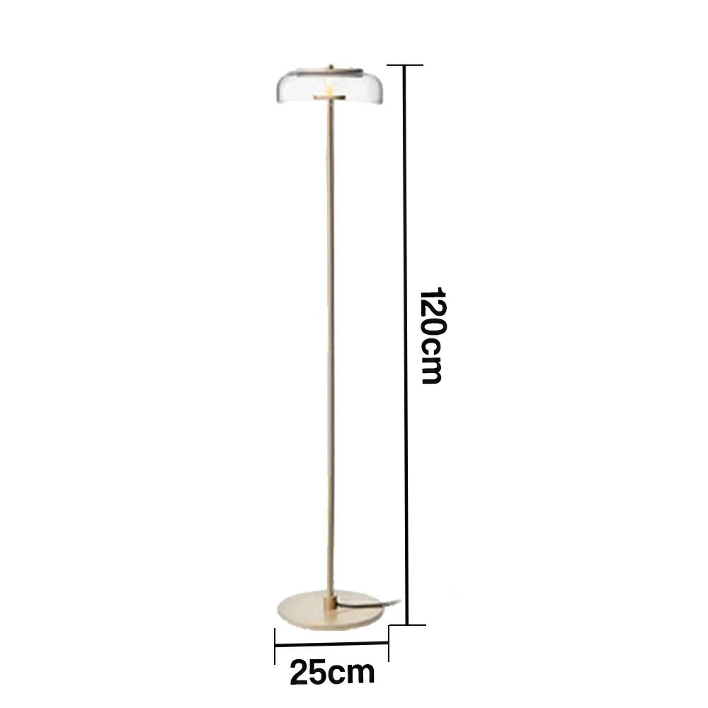 LIVARA XS-26 Floor Lamp with Soft Ambient Lighting Iron Frame and Stable Base for Modern Home Decor
