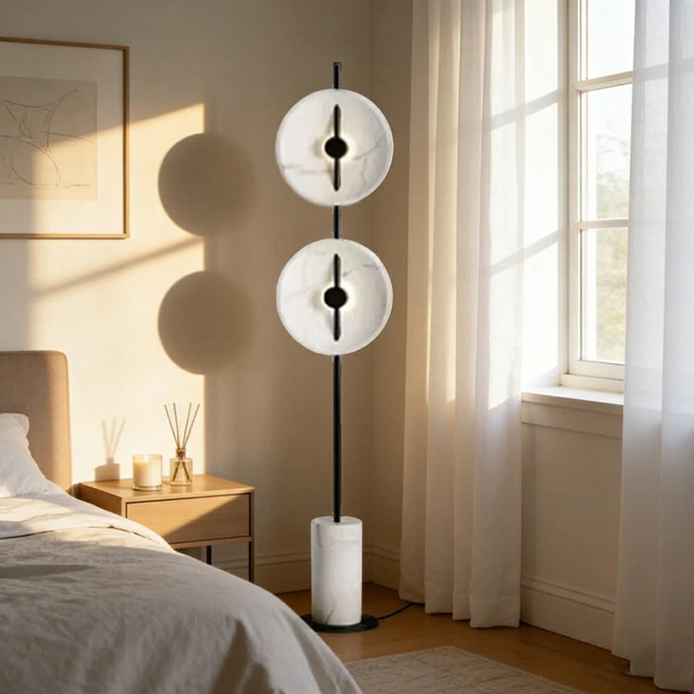 LIVARA XS-28 Floor Lamp with Soft Ambient Lighting Iron Frame and Stable Base for Modern Home Decor