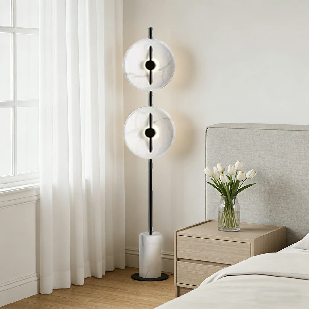 LIVARA XS-28 Floor Lamp with Soft Ambient Lighting Iron Frame and Stable Base for Modern Home Decor