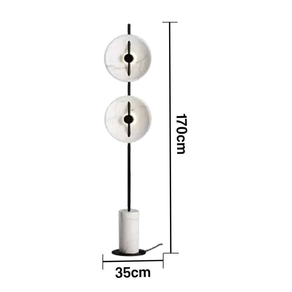 LIVARA XS-28 Floor Lamp with Soft Ambient Lighting Iron Frame and Stable Base for Modern Home Decor