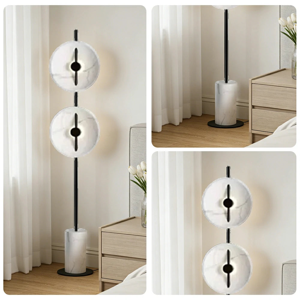 LIVARA XS-28 Floor Lamp with Soft Ambient Lighting Iron Frame and Stable Base for Modern Home Decor