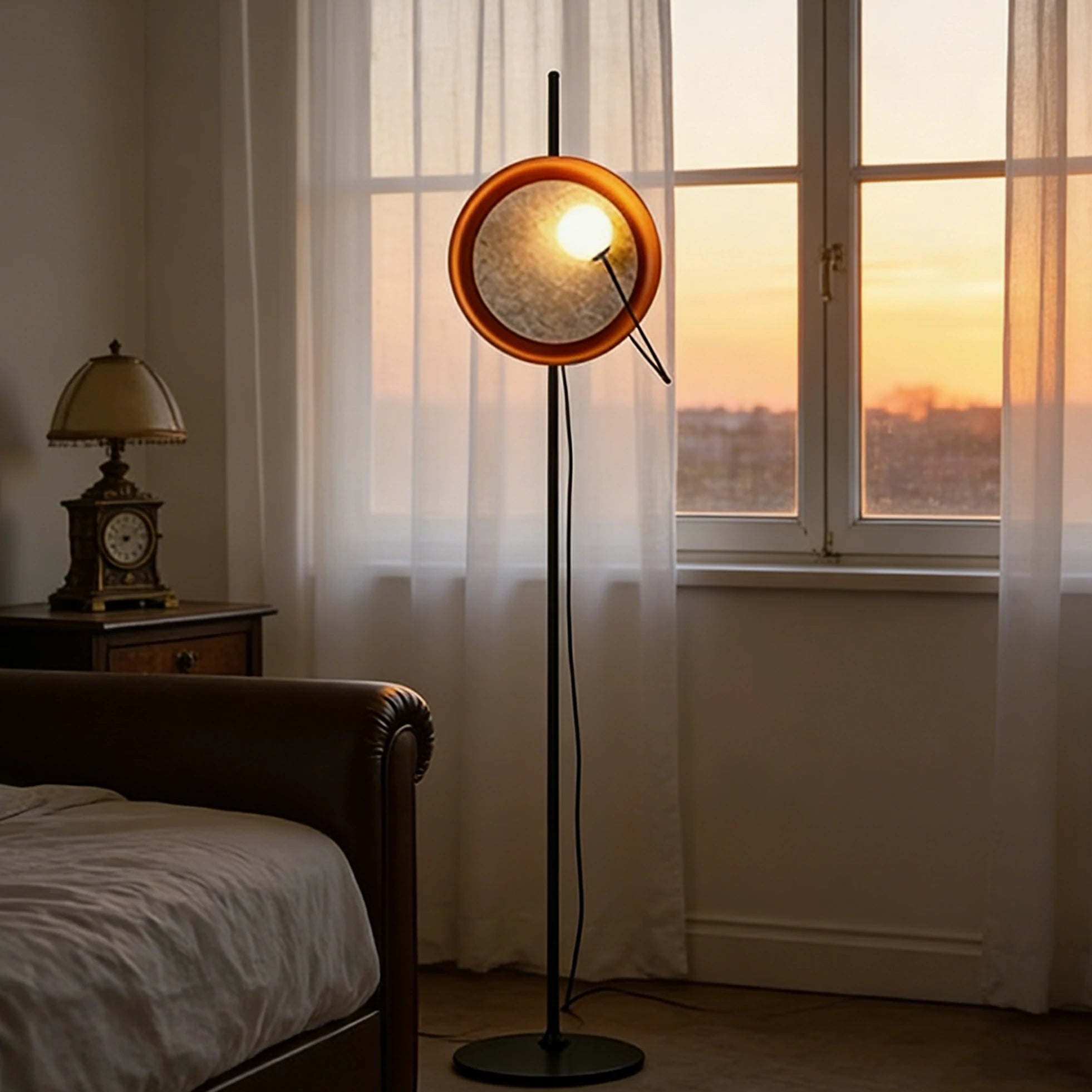 LIVARA XS-31 Floor Lamp with Soft Ambient Lighting Iron Frame and Stable Base for Modern Home Decor