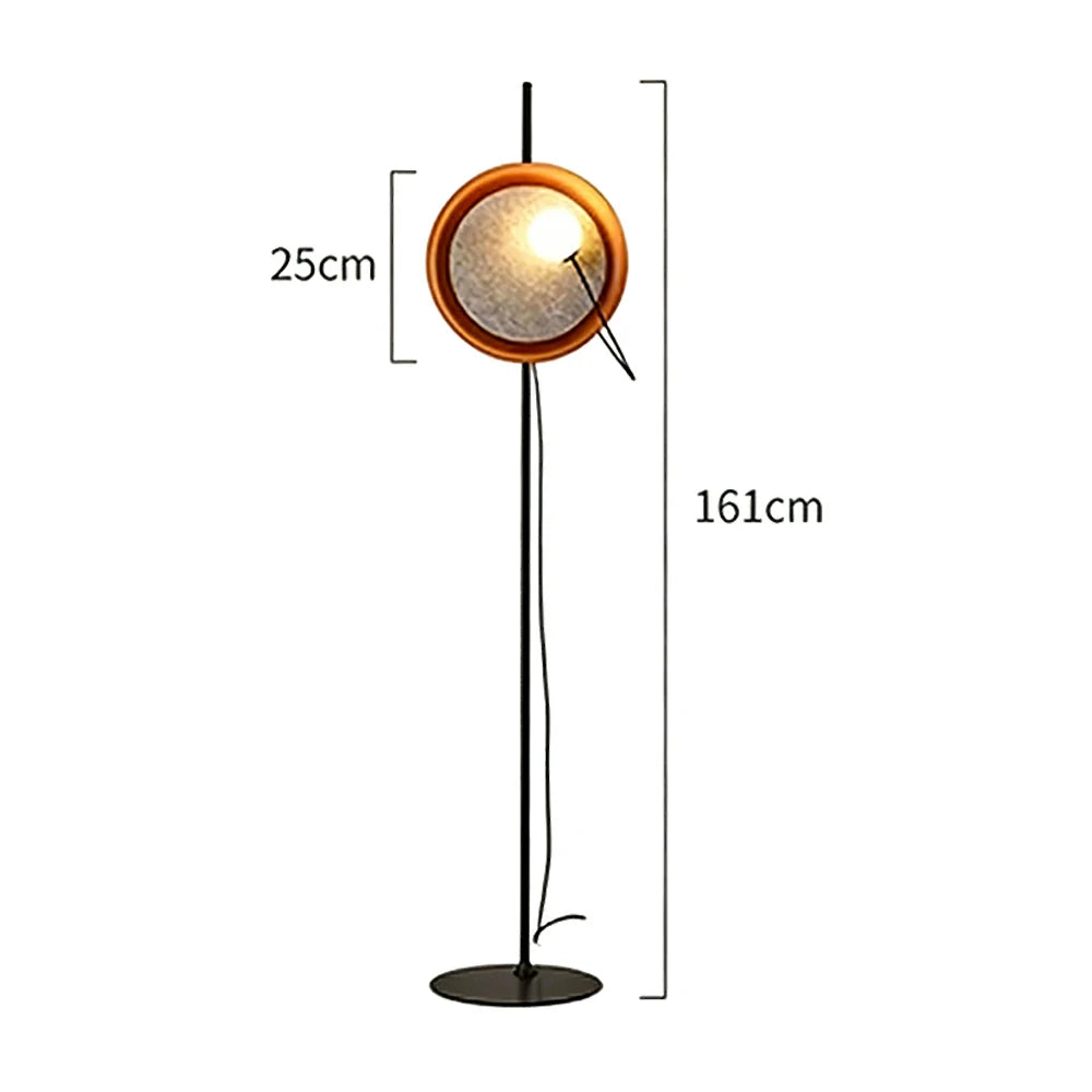 LIVARA XS-31 Floor Lamp with Soft Ambient Lighting Iron Frame and Stable Base for Modern Home Decor