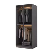 LIVARA 80cm Glass Display Cabinet - Organised Storage Solution with Tempered Glass & Aluminium Frame, Dust & Moisture-Resistant Base