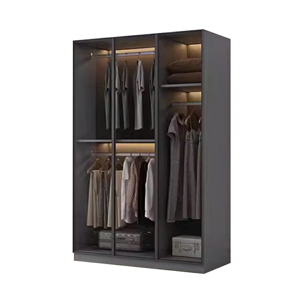 LIVARA 120cm Glass Display Cabinet - Organised Storage Solution with Tempered Glass & Aluminium Frame, Dust & Moisture-Resistant Base