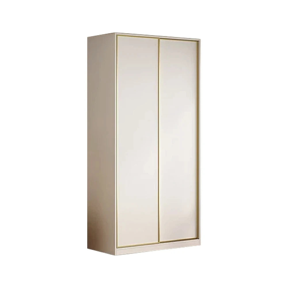 LIVARA 100/120cm Sliding Door Wardrobe - Space-Saving Design with Solid Oak Construction, Quiet Glide Tracks & Heavy-Duty Hanging Rail - White