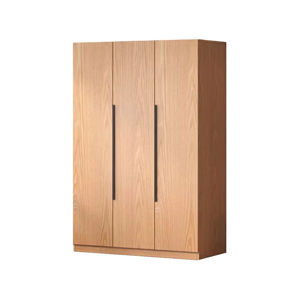 LIVARA 120cm Solid Wood Wardrobe Cabinet - Deep 60cm Storage with Heavy Duty Hanging Rail, FAS Grade Oak Durable Floor Standing Design - Wood