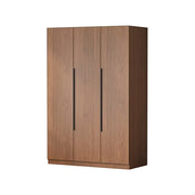LIVARA 120cm Solid Wood Wardrobe Cabinet - Deep 60cm Storage with Heavy Duty Hanging Rail, FAS Grade Oak Durable Floor Standing Design - Walnut