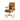 LIVARA Office Chair Microfiber Leather, High-Density Foam, 360° Swivel & Adjustable Height, Stainless Steel Base - Khaki