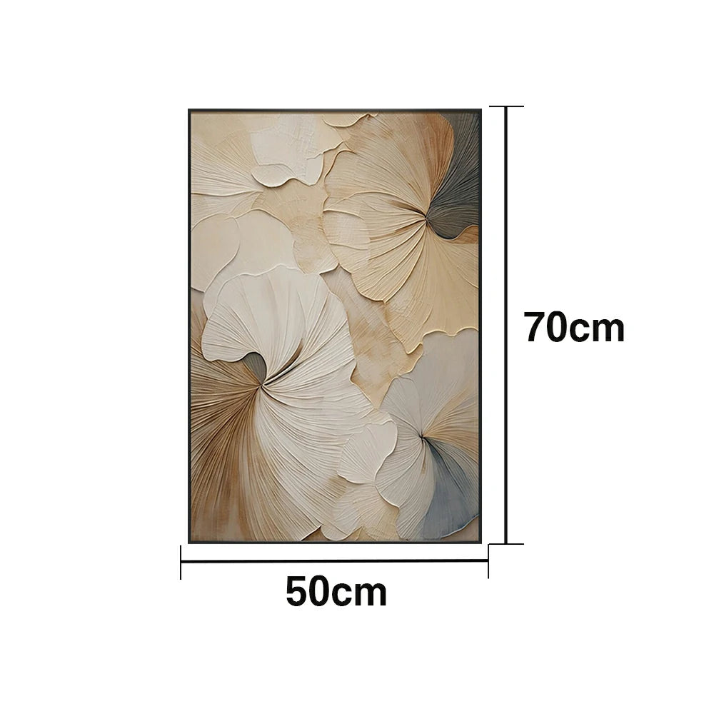 LIVARA Hand-Painted Oil Painting 50/80/120cm Contemporary Neutral Canvas Art with Fine Texture Ideal for Modern Homes, Studios, and Office Interior Decoration
