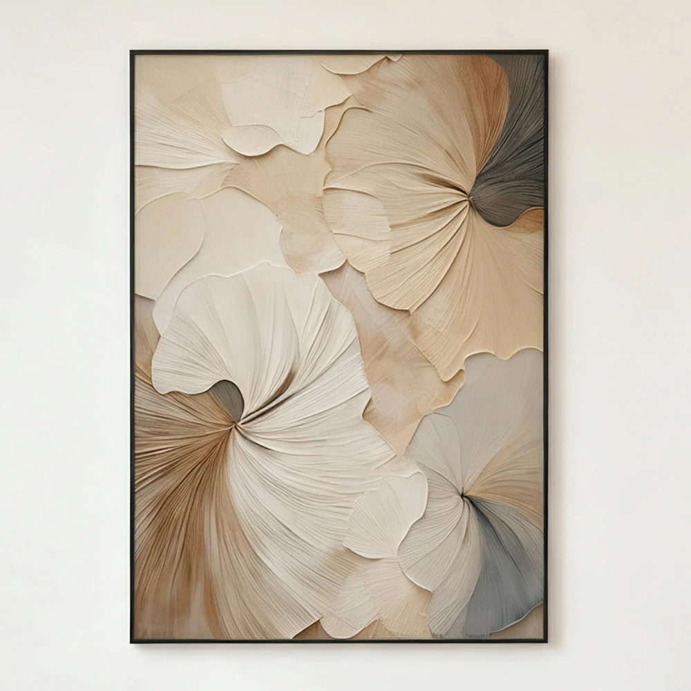 LIVARA Hand-Painted Oil Painting 50/80/120cm Contemporary Neutral Canvas Art with Fine Texture Ideal for Modern Homes, Studios, and Office Interior Decoration