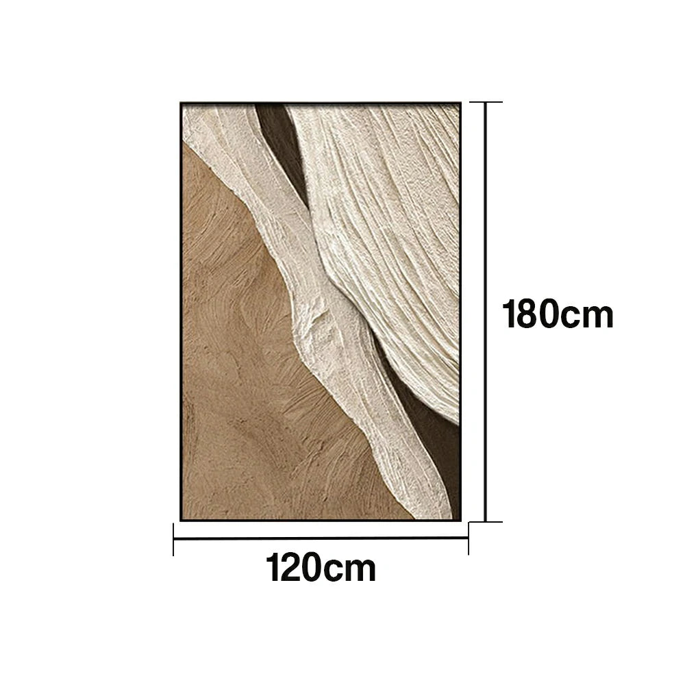 LIVARA Hand-Painted Oil Painting 50/80/120cm Textured Abstract Wall Art Perfect for Creating a Warm and Stylish Living Room with Soft Layers and Modern Aesthetic