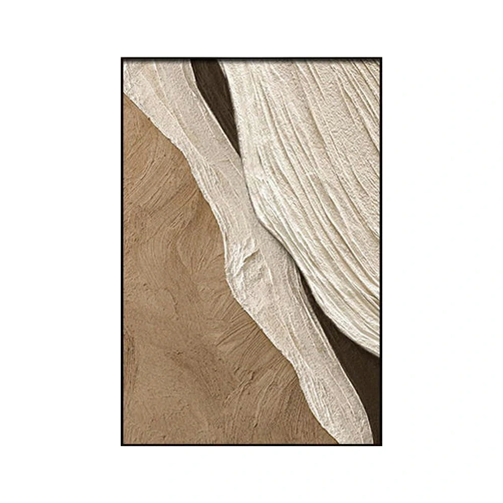 LIVARA Hand-Painted Oil Painting 50/80/120cm Textured Abstract Wall Art Perfect for Creating a Warm and Stylish Living Room with Soft Layers and Modern Aesthetic