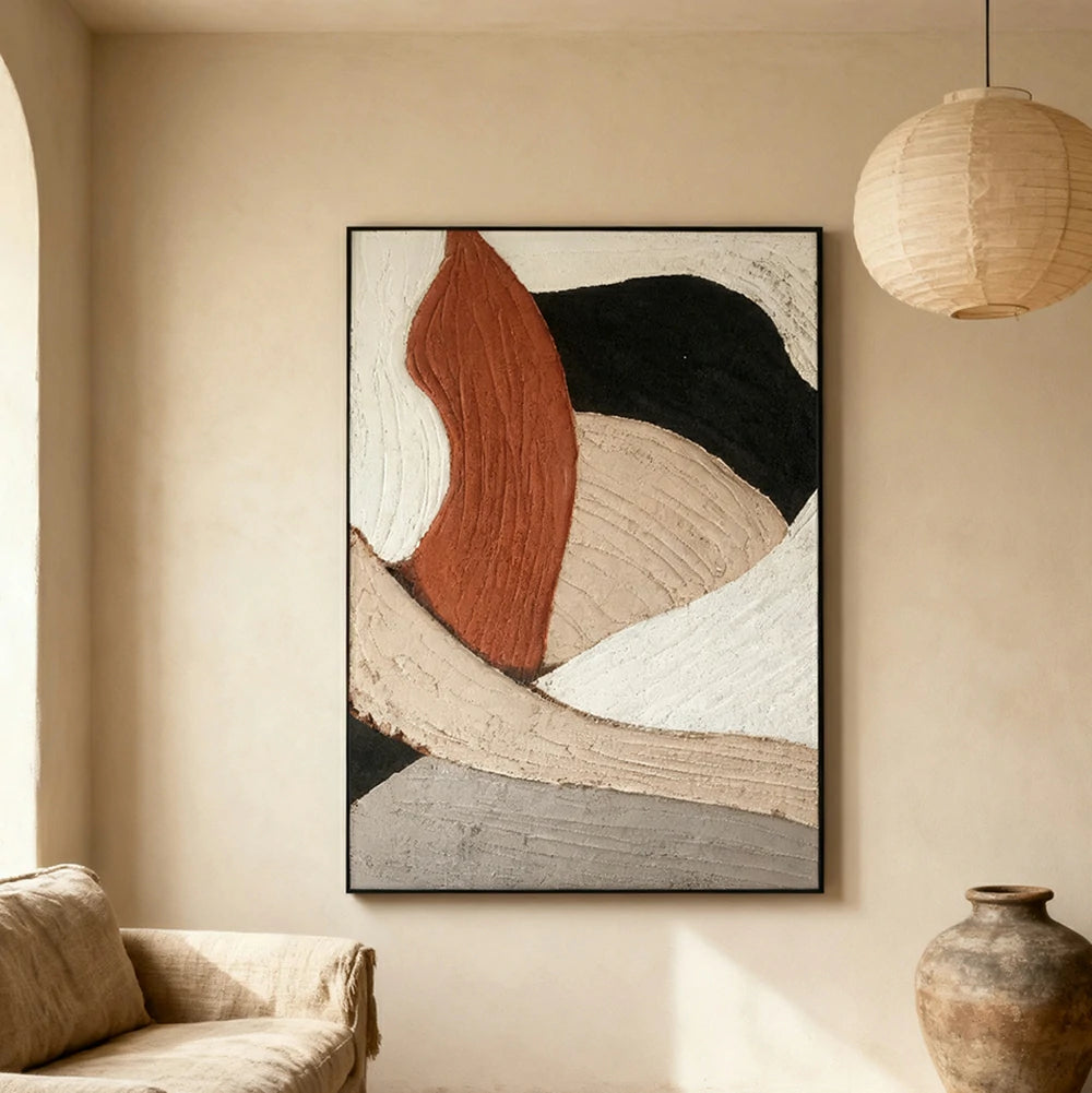 LIVARA Hand-Painted Oil Painting 50/80/120cm Decorative Modern Canvas with Smooth Color Layers Ideal for Bedrooms, Dining Rooms, and Sophisticated Home Interiors