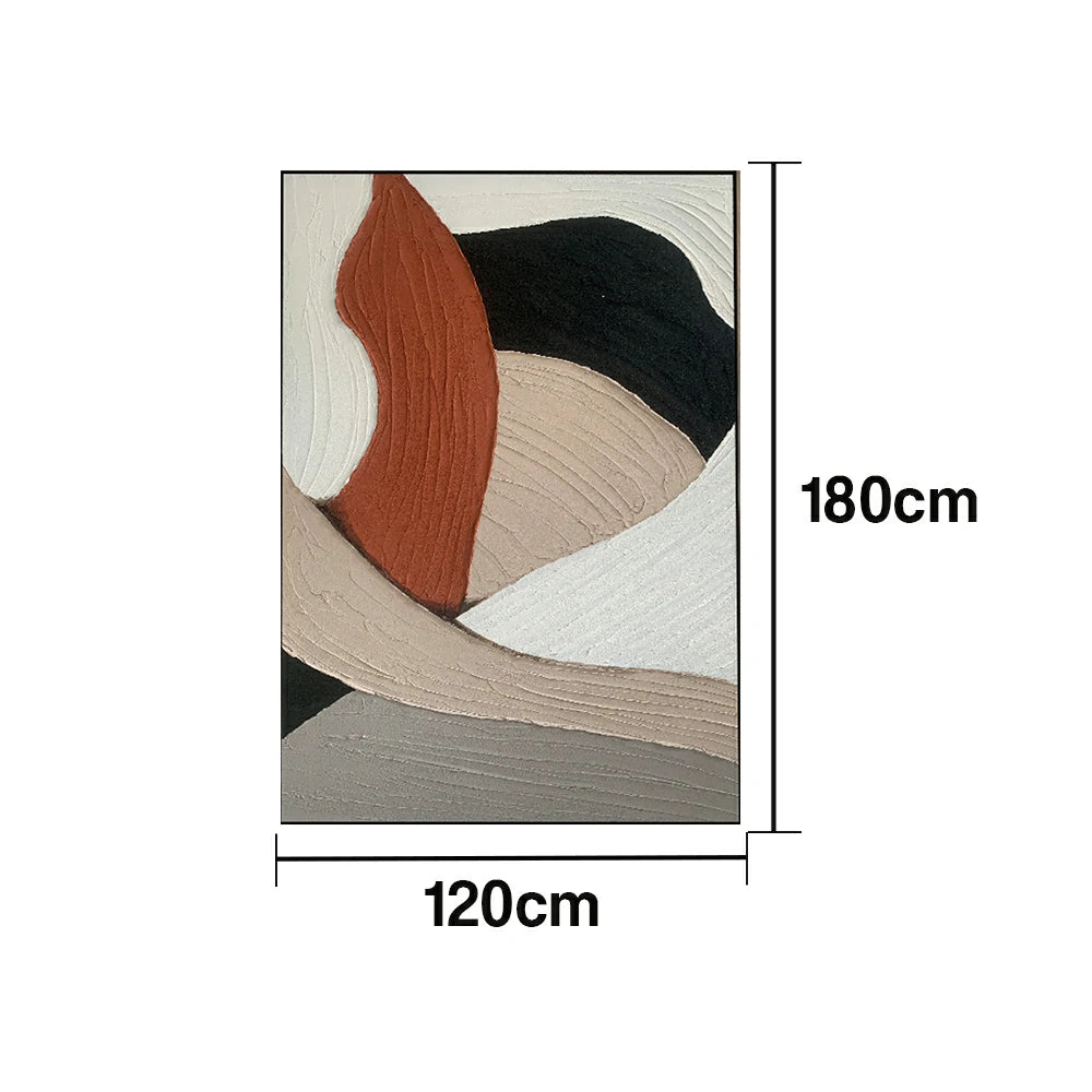 LIVARA Hand-Painted Oil Painting 50/80/120cm Decorative Modern Canvas with Smooth Color Layers Ideal for Bedrooms, Dining Rooms, and Sophisticated Home Interiors