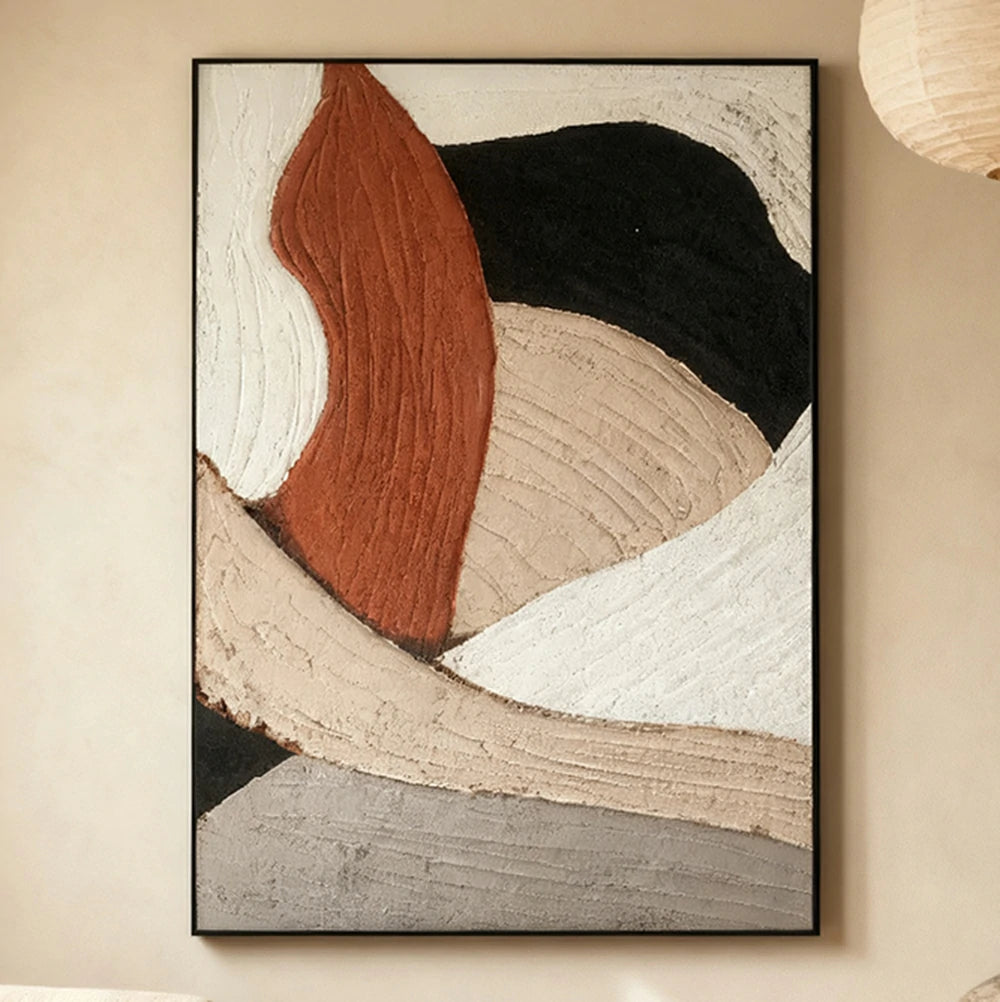 LIVARA Hand-Painted Oil Painting 50/80/120cm Decorative Modern Canvas with Smooth Color Layers Ideal for Bedrooms, Dining Rooms, and Sophisticated Home Interiors