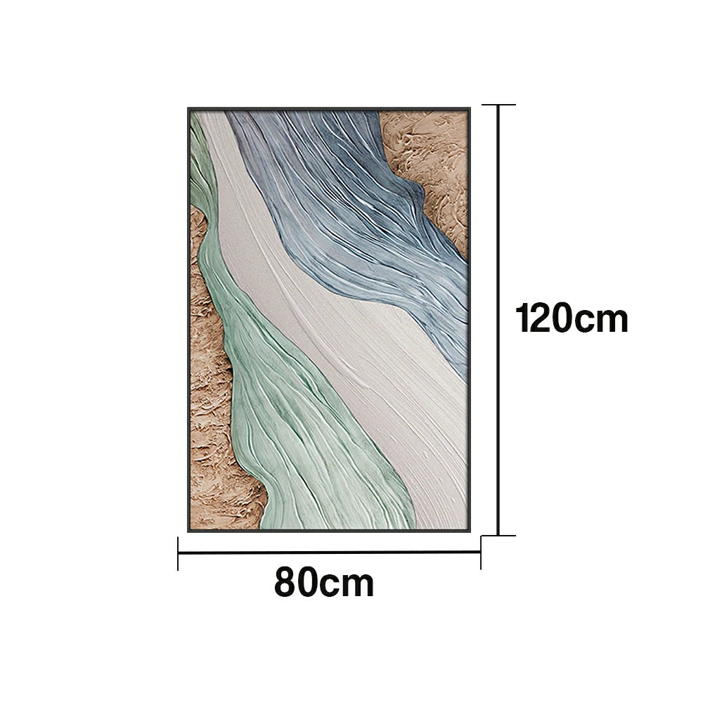 LIVARA Hand-Painted Oil Painting 50/80/120cm Modern Abstract Artwork with Soft Neutral Blends Designed for Elegant Living Rooms and Calm Minimalist Interiors