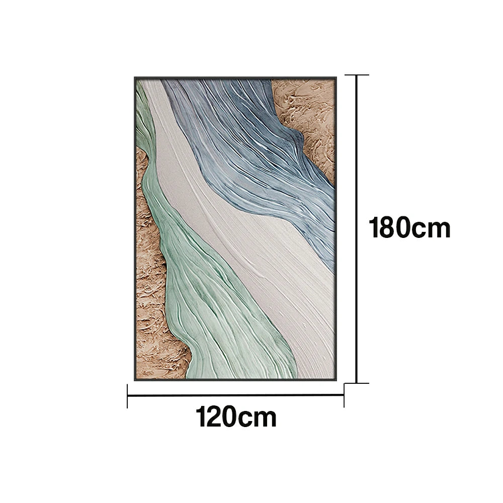 LIVARA Hand-Painted Oil Painting 50/80/120cm Modern Abstract Artwork with Soft Neutral Blends Designed for Elegant Living Rooms and Calm Minimalist Interiors